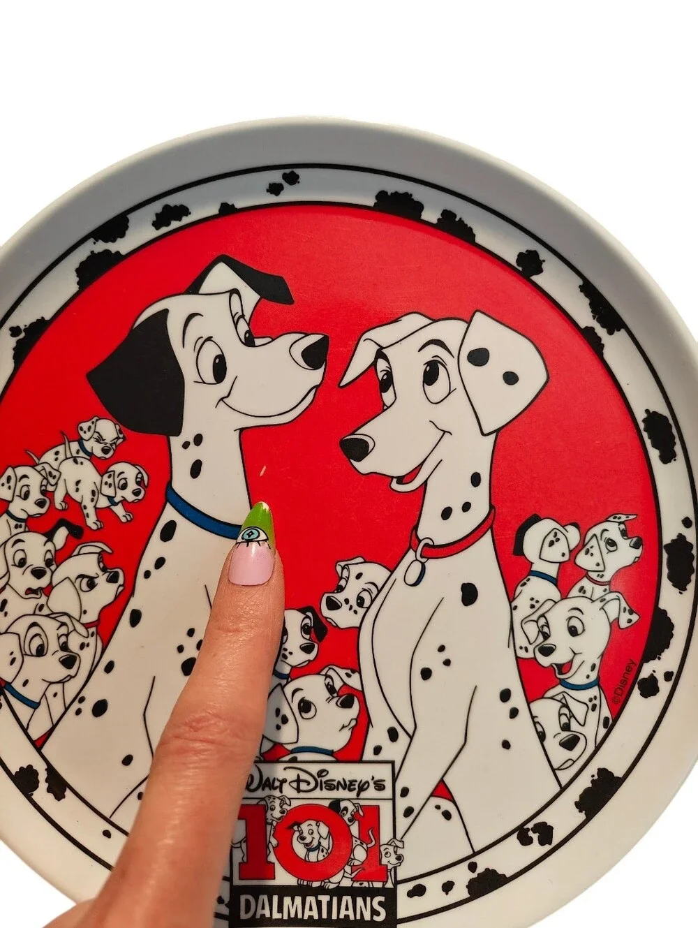 Disney Zak Designs VINTAGE  Disney 101 Dalmatians Character Theme Plate 1993